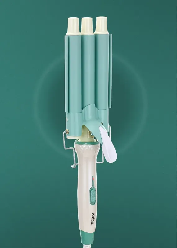 Плойка для волосся потрійна з регулятором температури керамічна VGR HP-V-595 (HP-V-595) - изображение 8