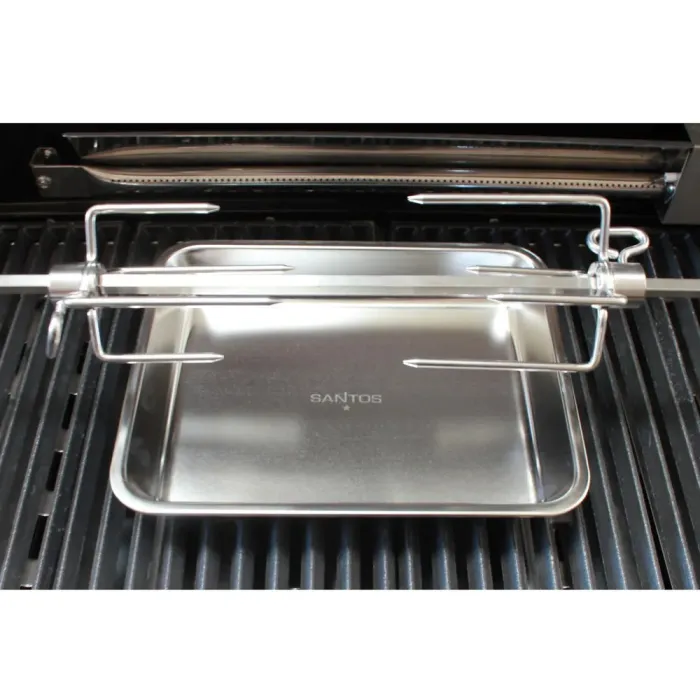 Піддон з нержавіючої сталі для гриля SANTOS, малий, 26,9 х 4 х 20,9 см 899416 - изображение 3
