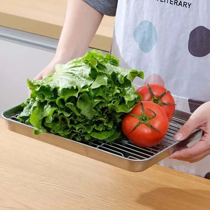 Піддон з нержавіючої сталі з решіткою 26,5 x 2,8 x 20,5 см GRILLI 777627 - зображення 11