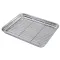 Піддон з нержавіючої сталі з решіткою 31,5 x 2,8 x 24,5 см GRILLI 777628