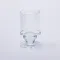 Підсвічник скляний 6×9.3 см на одну свічку підсвічник келих на ніжці декоративний прозорий (HP-4-27S)