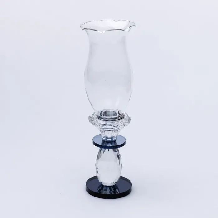 Підсвічник скляний 7×25.5 см підсвічник декоративний келих на ніжці (HP-4-1S) - зображення 1