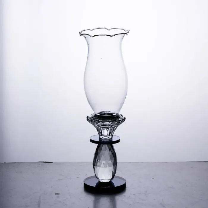 Підсвічник скляний 7×25.5 см підсвічник декоративний келих на ніжці (HP-4-1S) - зображення 3