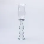 Підсвічник скляний 7×31.5 см підсвічник декоративний келих на ніжці (HP-4-5M)