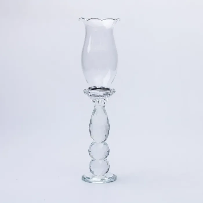 Підсвічник скляний 7×31.5 см підсвічник декоративний келих на ніжці (HP-4-5M) - изображение 1