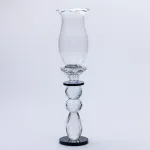 Підсвічник скляний 7×32 см підсвічник декоративний келих на ніжці (HP-4-3L)