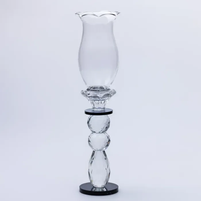 Підсвічник скляний 7×32 см підсвічник декоративний келих на ніжці (HP-4-3L) - изображение 1