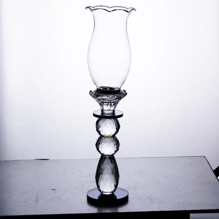 Підсвічник скляний 7×32 см підсвічник декоративний келих на ніжці (HP-4-3L) - изображение 4