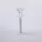 Підсвічник скляний на ніжці 6×18 см декоративний прозорий підсвічник на стіл (HP-4-62XL)