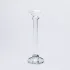 Підсвічник скляний на тонкій ніжці 9×29 см прозорий декоративний підсвічник на стіл (HP-4-7S)