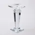 Підсвічник скляний на високій ніжці 9.5×9.5×20 см декоративний прозорий (HP-4-52S)