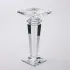 Підсвічник скляний на високій ніжці 9.5×9.5×22.5 см декоративний прозорий (HP-4-53M)