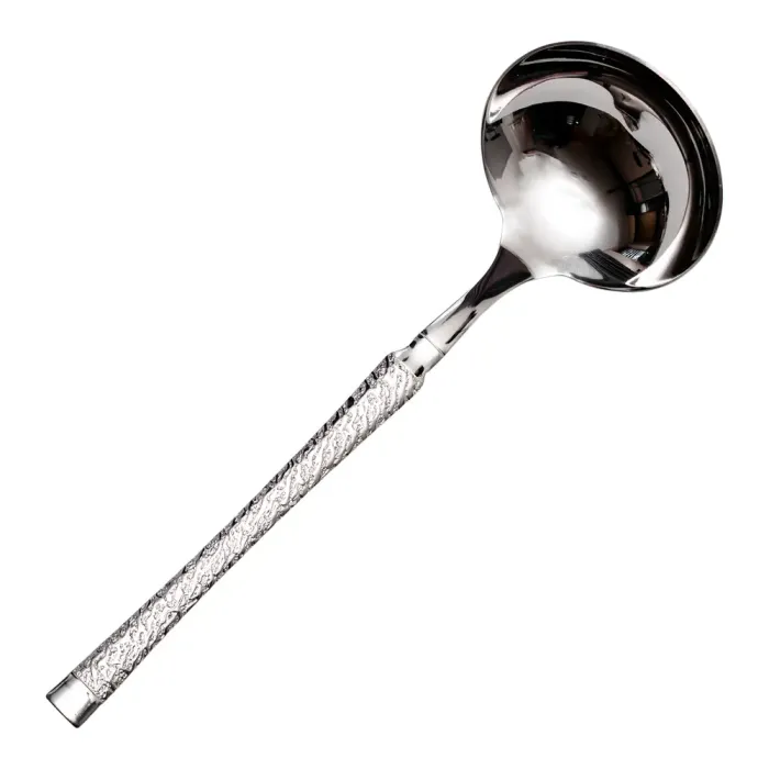 Ополоник сервірувальний 24 (см) половник з нержавіючої сталі з ручкою для супу, бульйону HP-8-49 (HP-8-49) - изображение 3