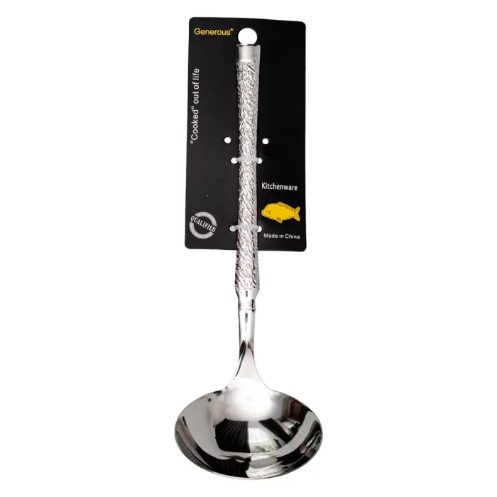 Ополоник сервірувальний 24 (см) половник з нержавіючої сталі з ручкою для супу, бульйону HP-8-49 (HP-8-49) - изображение 5