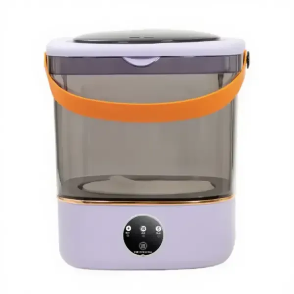 Портативна пральна машина з відтискачем 36 Вт 850 об./хв з баком на 12 літрів Фіолетова HP-35015-61PURPL (HP-35015-61PURPL) - зображення 1