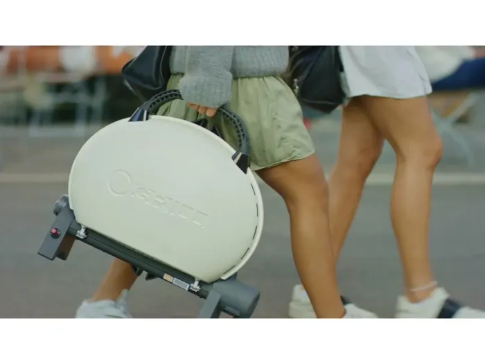 Портативний переносний газовий гриль O-GRILL 500, кремовий - зображення 11