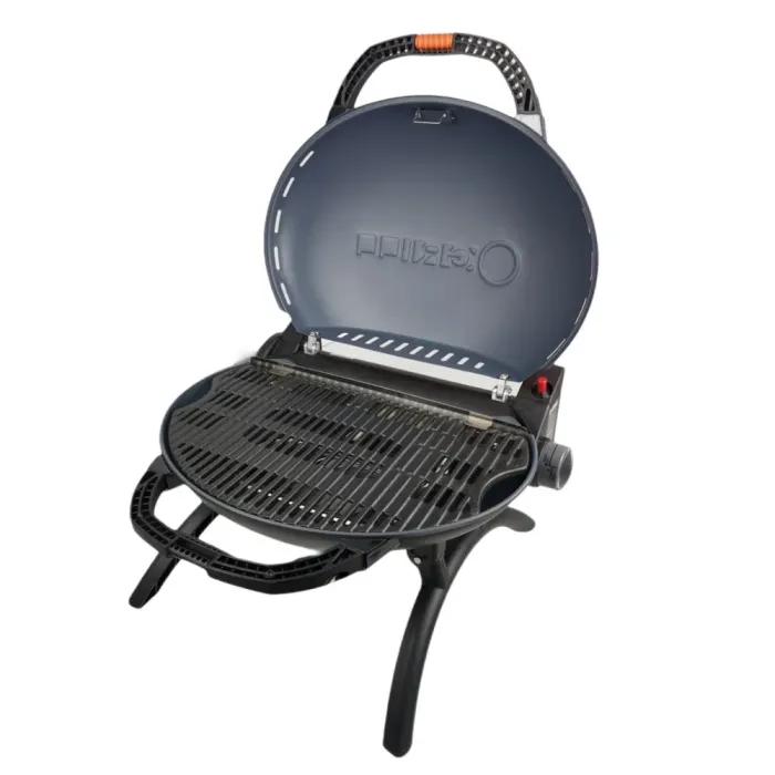 Портативний переносний газовий гриль O-GRILL 600T, чорний + шланг в подарунок! - зображення 4