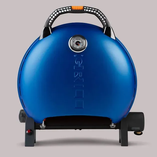 Портативний переносний газовий гриль O-GRILL 600T, синій + шланг в подарунок! - зображення 1