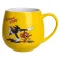 Святкова порцелянова чашка "Веселі Герої" 400 мл, Кружка дитяча із порцеляни на подарунок Жовта FM-13TJB (FM-13TJB)