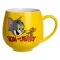 Святкова порцелянова чашка "Веселі Герої" 400 мл, Кружка дитяча із порцеляни на подарунок Жовта FM-13TJ (FM-13TJ)