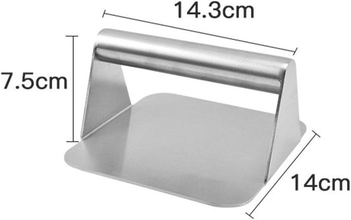 Прес для бургерів нержавіюча сталь 14*14*7 см GRILLI 777120 - изображение 1