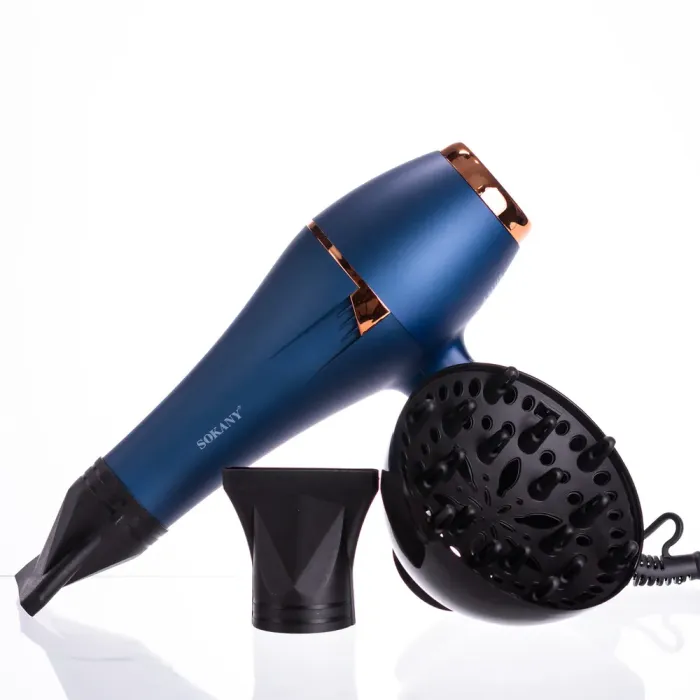 Професійний фен для волосся з насадками концентратор і дифузор 2400 Вт Sokany SK-14001 (SK-14001) - изображение 2