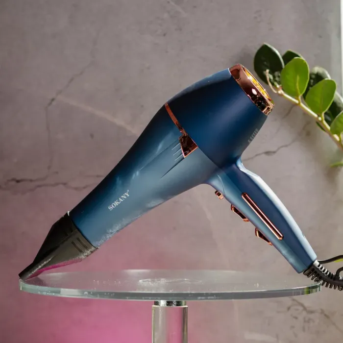 Професійний фен для волосся з насадками концентратор і дифузор 2400 Вт Sokany SK-14001 (SK-14001) - изображение 9