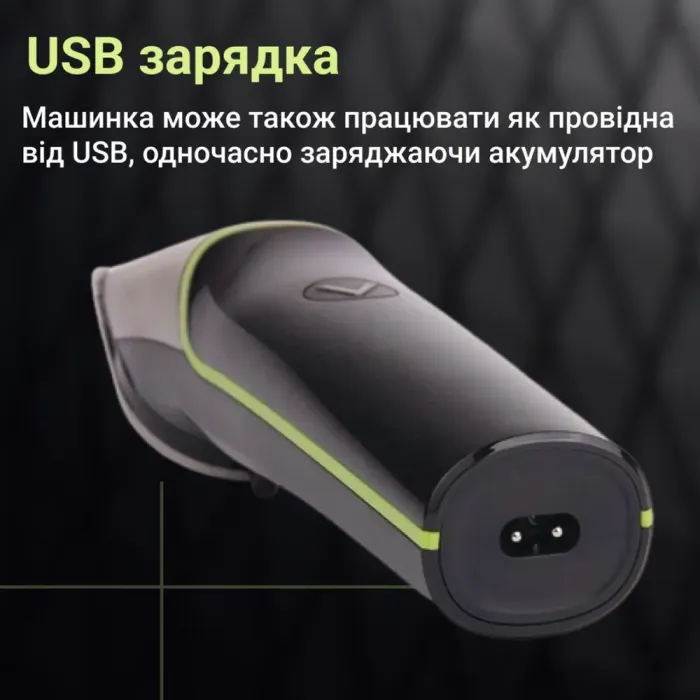 Профессиональный триммер для волос VGR 4 насадки Компактный триммер для бороды USB-зарядка 5 Вт (HP-V-191) - изображение 5