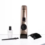 Машинка для стрижки волосся та бороди  на акумуляторі з насадками Золотистий VGR V-031 (HP-V-031)