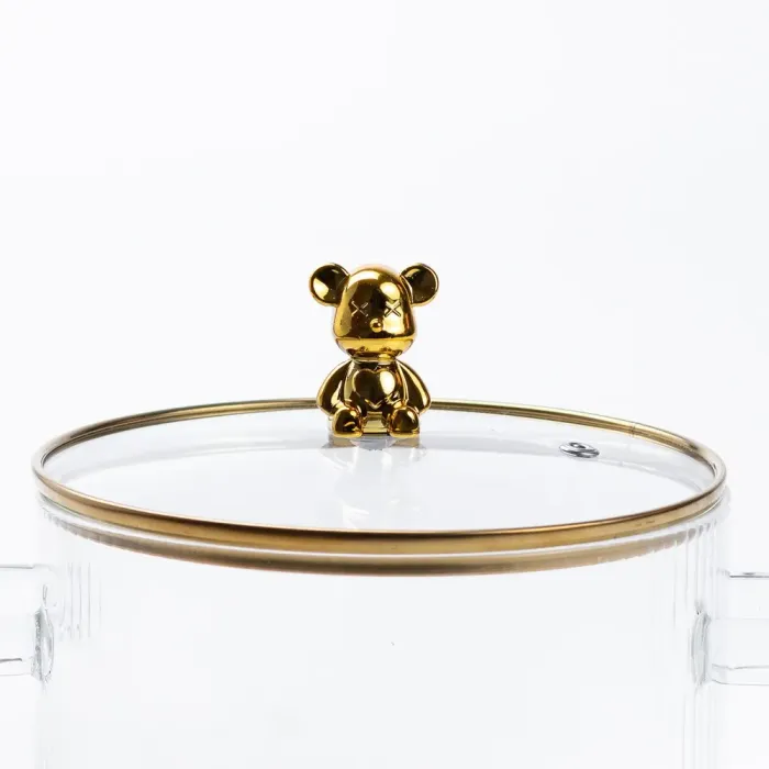 Прозрачная кастрюля 1.8 литра из боросиликатного стекла с крышкой 16 см (HP2002) - изображение 4