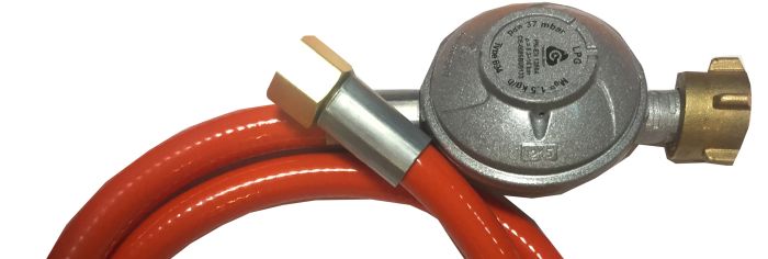 Редуктор та шланг для газового грилю D=14.5мм (євро під руку) GRILLI 77745 - зображення 1