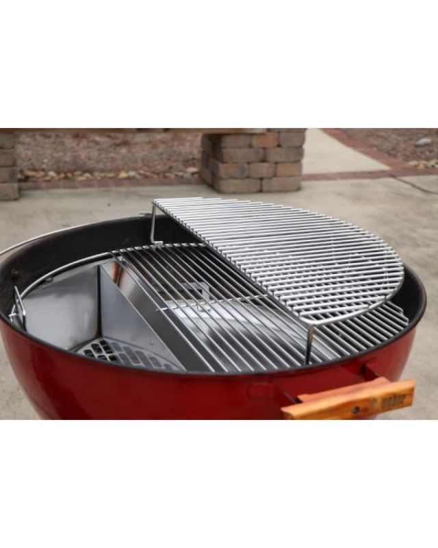 Решітка другий рівень нерж. 54см Slow and Sear Elevated Cooking Grate SnS ACC-ECG - зображення 8