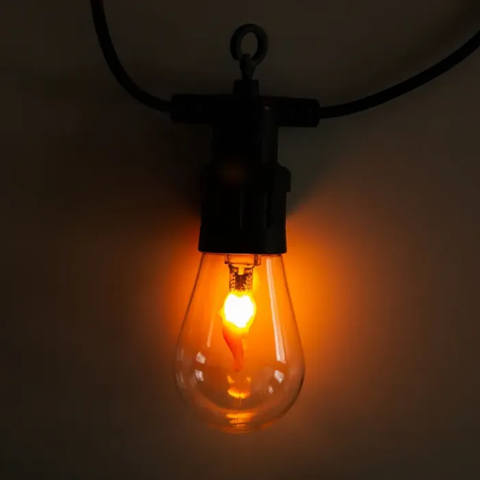 Ретро гірлянда вулична 10 LED лампочок 5 метрів А60 (S141) - зображення 2