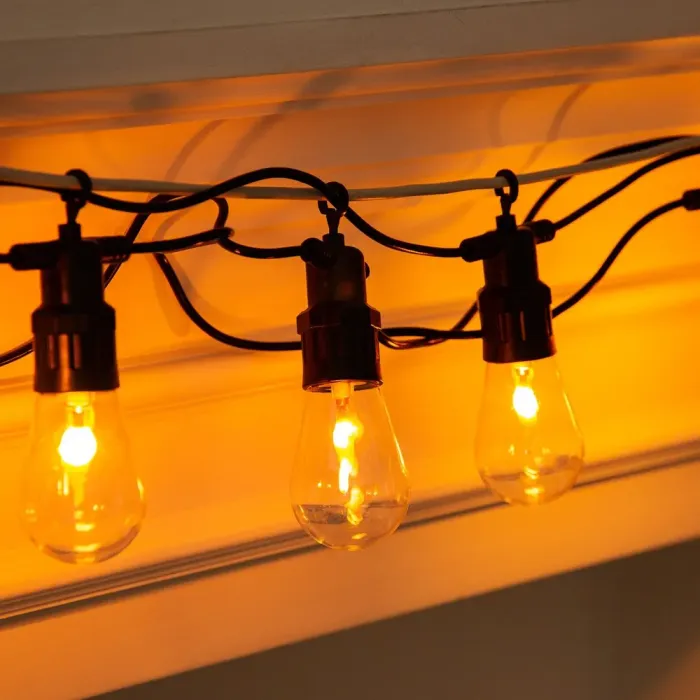 Ретро гірлянда вулична 10 LED лампочок 5 метрів А60 (S141) - зображення 4