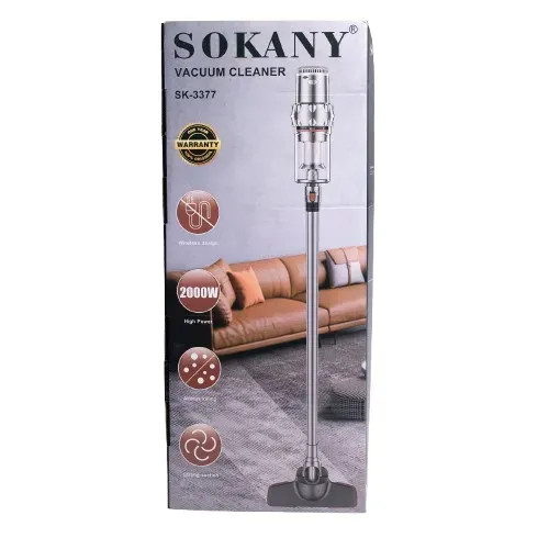 Ручний пилосос на акумуляторі для сухого прибирання 2000 Вт бездротовий пилосос Sokany (SK-3377) - зображення 10