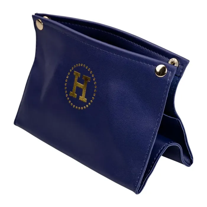 Салфетка автомобильная из эко кожи 20х7.5х11.5 см органайзер для салфеток, Синий (HP-3-213BL) - изображение 3