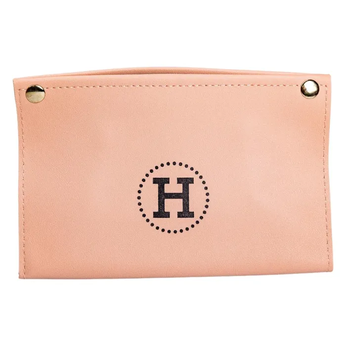 Серветниця з еко шкіри 20×7.5×11.5 см для серветок на кнопках Рожевий HP-3-213P (HP-3-213P) - изображение 3