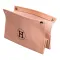 Серветниця з еко шкіри 20×7.5×11.5 см для серветок на кнопках Рожевий HP-3-213P (HP-3-213P)