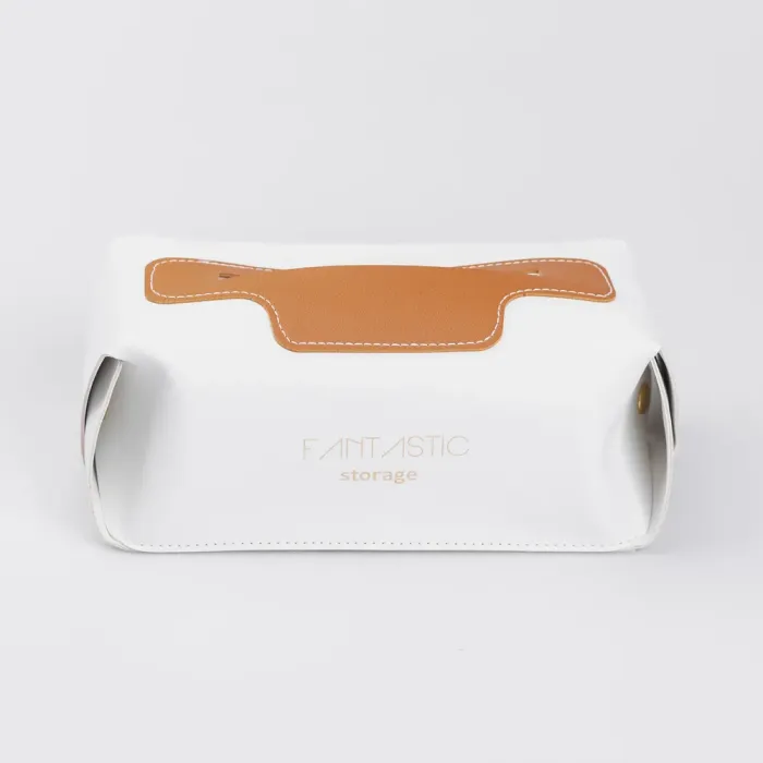 Салфетка автомобильная 21х12х8 см контейнер для салфеток, Белый (HP-3-210W) - изображение 4