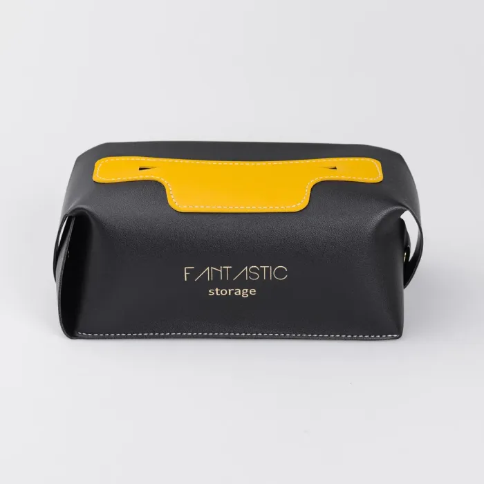 Салфетка автомобильная 21х12х8 см контейнер для салфеток, Черный (HP-3-210B) - изображение 4