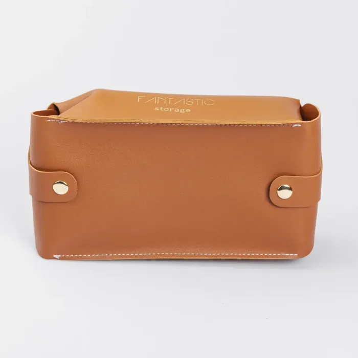 Салфетка автомобильная 21х12х8 см контейнер для салфеток, Коричневый (HP-3-210BR) - изображение 3