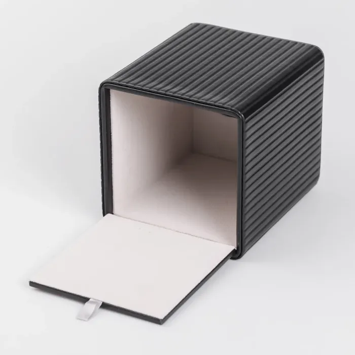 Салфетка из экокожи квадратная 13х13х14.5 см органайзер для салфеток на стол, Черный (HP-3-201B) - изображение 4