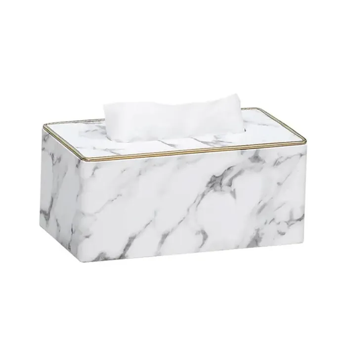 Салфетка из экокожи прямоугольная 21.5х13х9 см органайзер для салфеток на стол (HP-3-202) - изображение 1