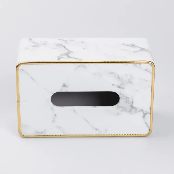 Салфетка из экокожи прямоугольная 21.5х13х9 см органайзер для салфеток на стол (HP-3-202) - изображение 5