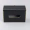 Салфетка из экокожи прямоугольная 21.5х13х9 см органайзер для салфеток на стол, Черный (HP-3-203B)
