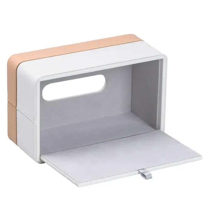 Салфетка из экокожи прямоугольная 21.5х14х9 см органайзер для салфеток на стол (HP-3-209) - изображение 5