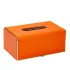 Серветниця з екошкіри прямокутна  21х13.5х9.5 см органайзер для серветок на стіл, Помаранчовий (HP-3-208O)