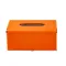 Салфетка из экокожи прямоугольная 21х13.5х9.5 см органайзер для салфеток на стол, Оранжевый (HP-3-208O)