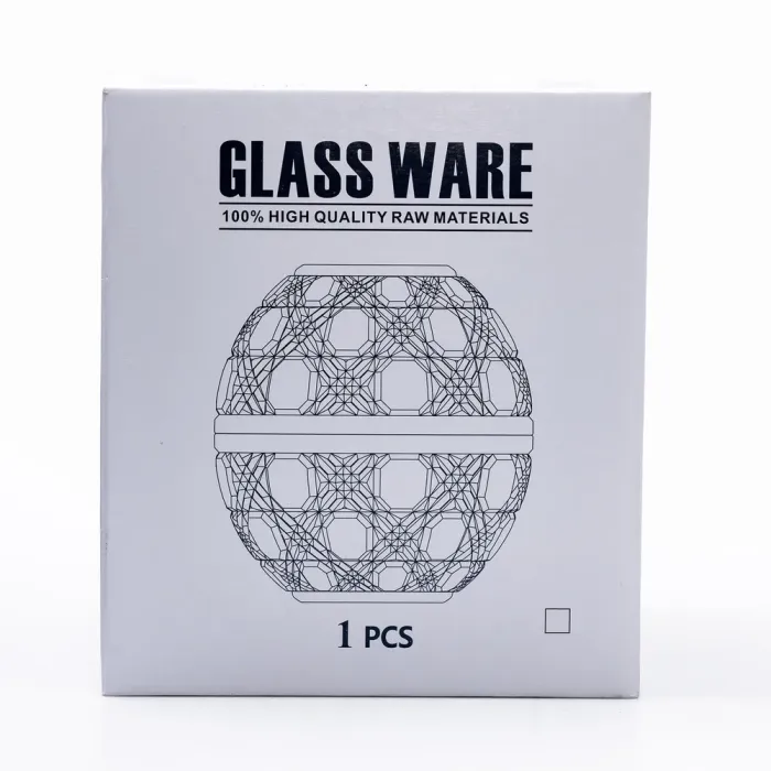 Серветниця на стіл кухонна Ø15 см серветниця скляна кругла кругла у формі яйця (HP-4-110) - изображение 5