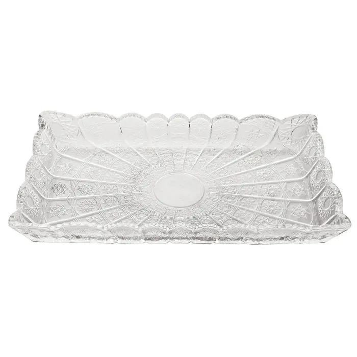 Блюдо для закусок Lirmartur скляне 28,6*16,5*3 см HP-YH-26 (HP-YH-26) - изображение 1